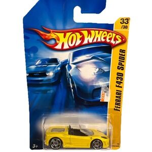 Hot Wheels 2006 First Editions Ferrari F430 Spider Yellow 33/38 J3274